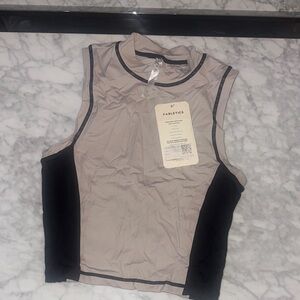Fabletics Black and Gray Athletic Tank